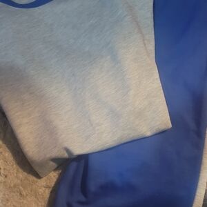 Blue and Gray Athletic Short Set